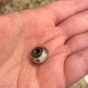 White pandora bead